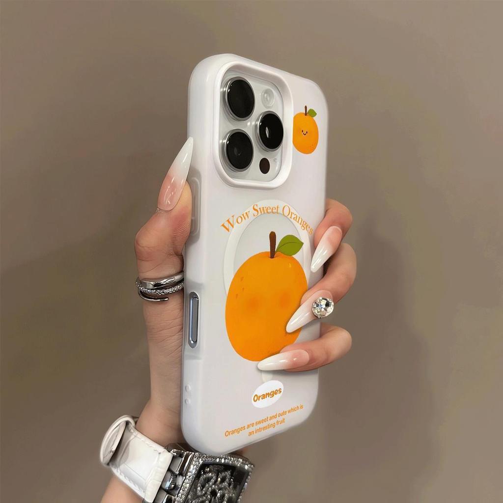 Magnetic Jelly Two-in-one Mobile Phone Case Niche High-end Double-layer Mobile Phone Case Magnetic Cartoon Summer Fashion Trend