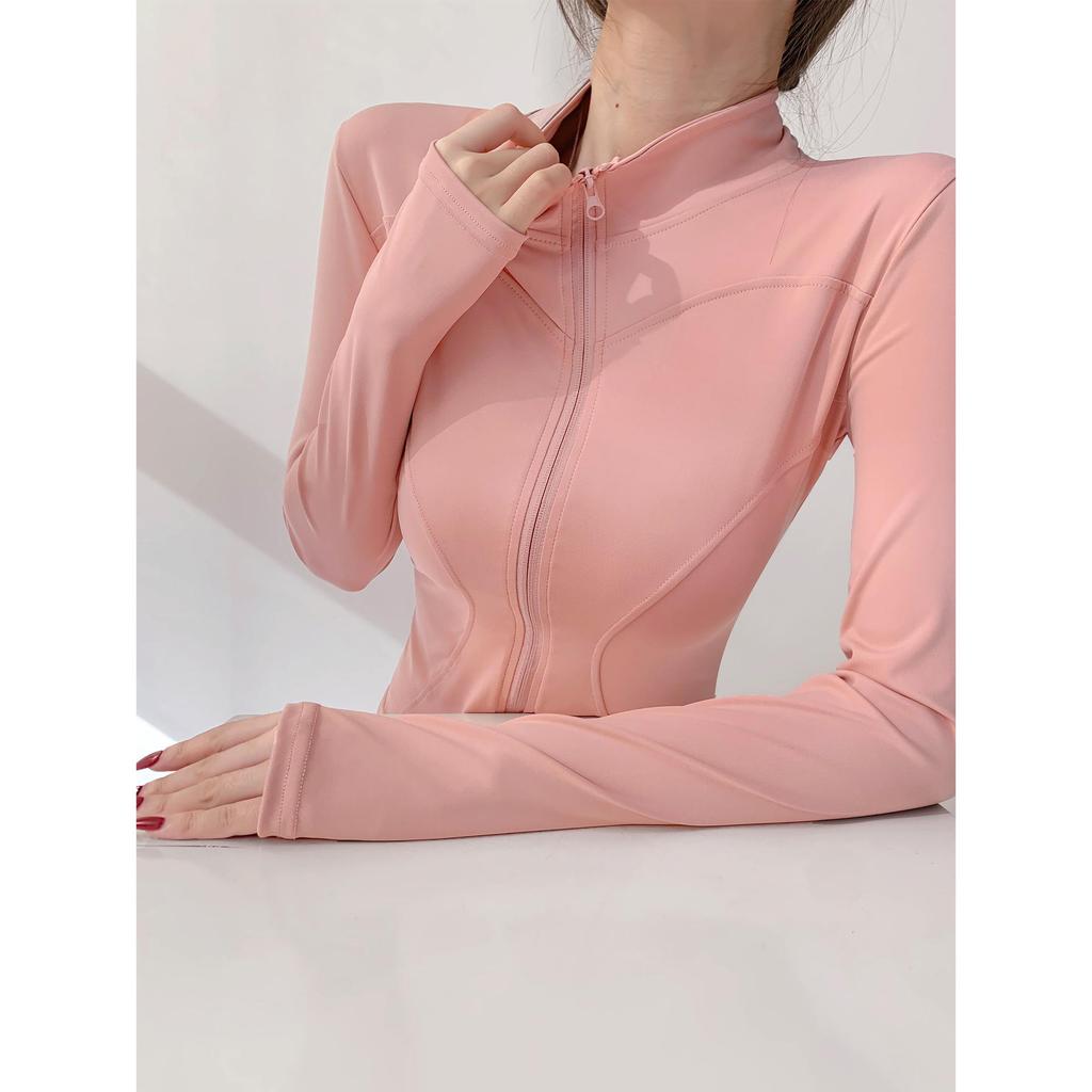 Giacca Sportiva da Donna Asciugatura Rapida Protezione UV Vestibilità Slim per Yoga e Corsa