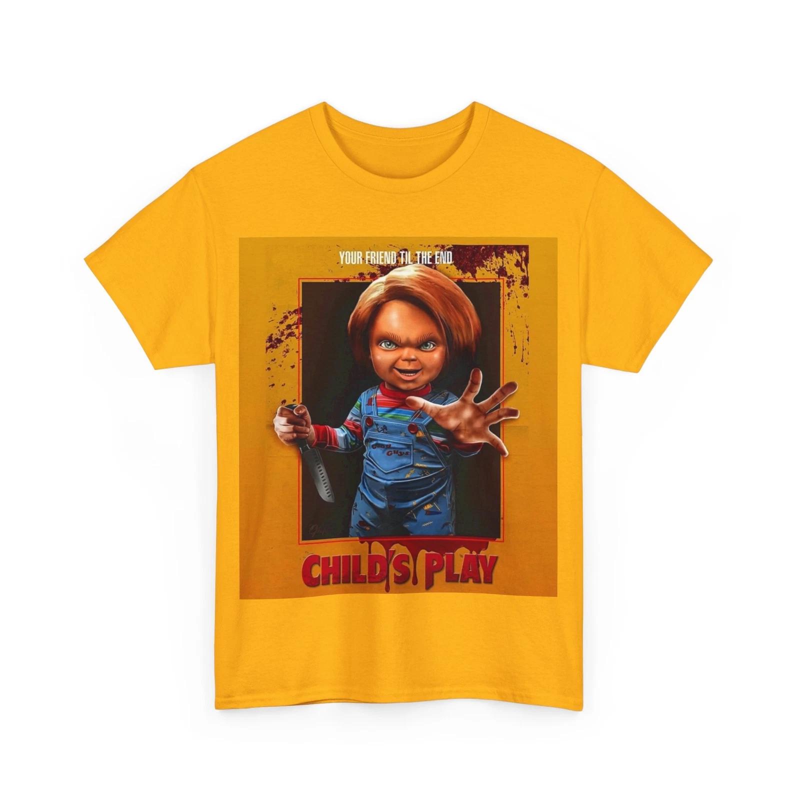 Child’s Play Movie 1988 Chucky Horror T Shirt Unisex Heavy Cotton Tee 2XL
