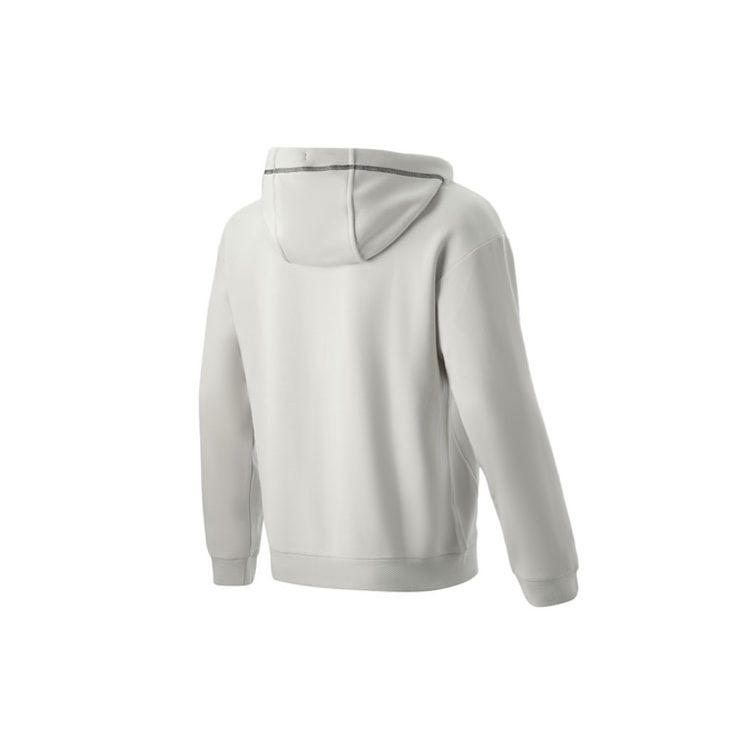 Li Ning Trainingsserie Bedruckte Locker geschnittene Kapuzenjacke Herrenjacken Hellgrau AWDR083-4