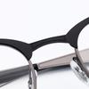 New Arrival Frame Men's Fashion Eyeglasses Male's Myopia Big Eye Glasses Striped Stainless Steel Eyewear