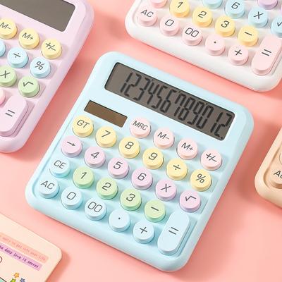 Calculator Typewriter Style Large LCD Display Easy Reading Round Keys Calculator for Everyday Office Use