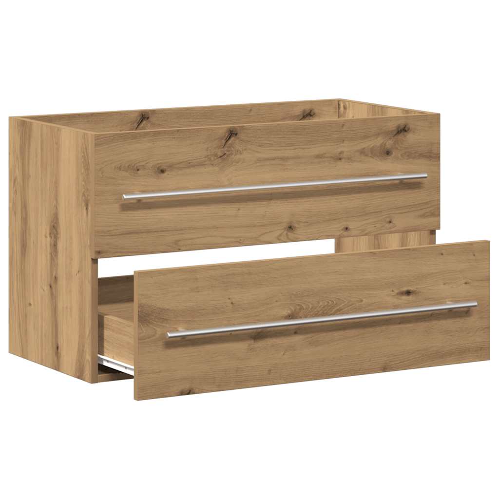 Artisan Oak Bathroom Vanity Unit 80 X 38.5 X 48 Cm