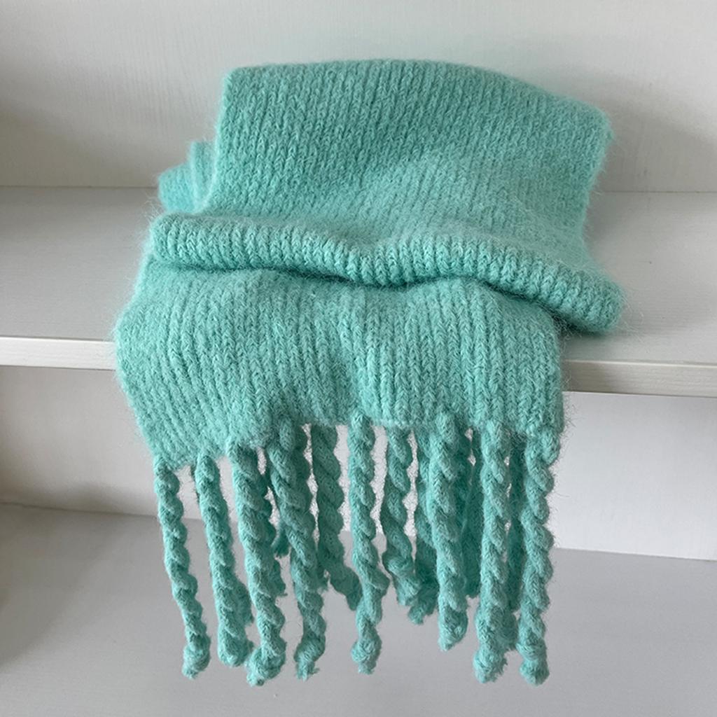 New candy color wool scarf women's winter versatile warm imitation cashmere shawl student couple scarf thick