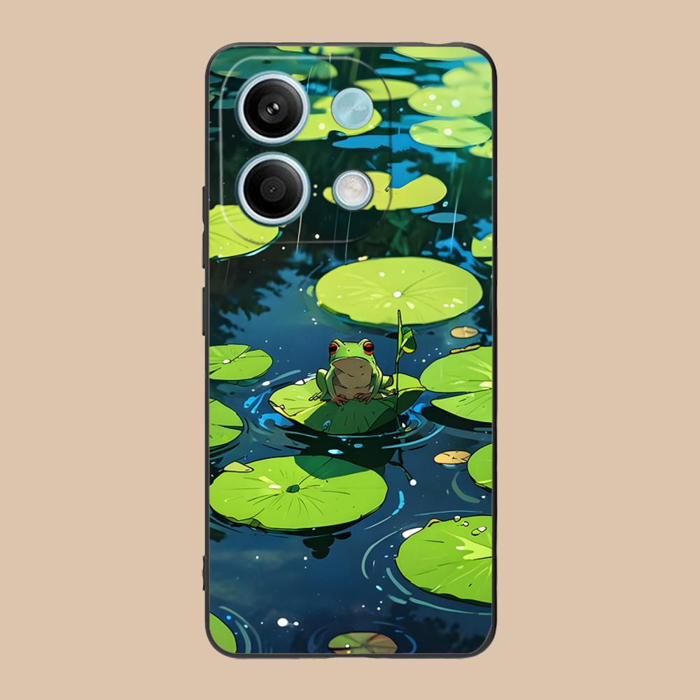 

Kawaii Frog Phone Case for Xiaomi 15 14 13 12 Mi 11 T Ultra Lite Pro S X 5G Soft TPU Shockproof Cover Xiaomi 11T Pro