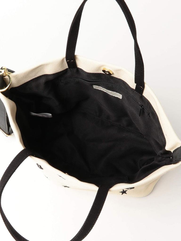 B:MING LIFE STORE by BEAMS / Tote Bag B:MING by BEAMS 2-Way Star Embroidered Bag Women's Off White One Size