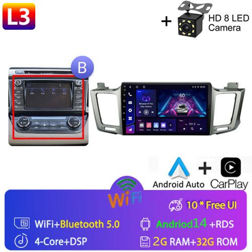 For Toyota RAV4 Rav 4 XA40 2012 - 2018 Android Car Radio Multimidia Video Player Navigation GPS Carplay Touch Screen Auto Stereo