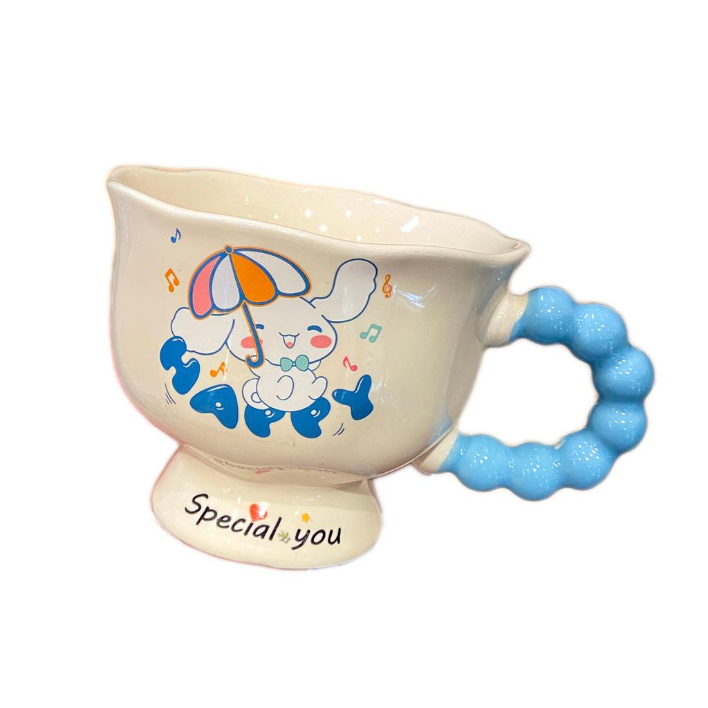 Ins Hohes Erscheinungsbild Niedlich Großes Glas Zuhause Keramik Kaffeetasse Paar Tassen Geburtstagsgeschenk für Frauen Souvenir