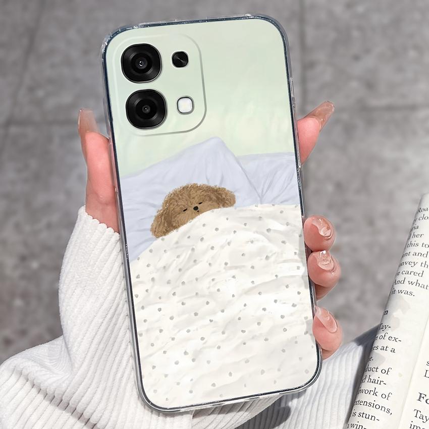 For Oppo A6 Pro A6x A5x K13 Realme 15X C85 V70 V70s CT 7 7T 8 Phone Cases Beautiful Sakura Butterflies Patterns Casing Soft Silicone TPU Clear Housing