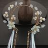 Tiaras Tassel Ribbon Hanfu Hair Crown Ancient Style Hairpin Chinese Style Headwear Flower Headband