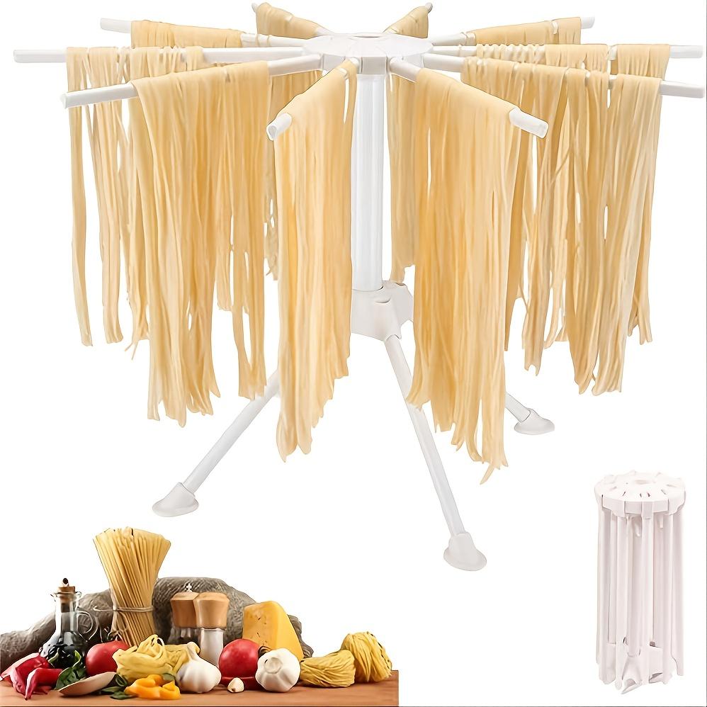 1pc Collapsible Pasta Drying Rack, Noodle Stand with 10 Bar Handles Spaghetti Dryer Stand, Household Noodle Dryer Rack Hanging for Home Use Kitchen