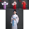 Chinese Style Childrens Hanfu Costume With Taffeta Fabric For Ethnic Dance Performances
