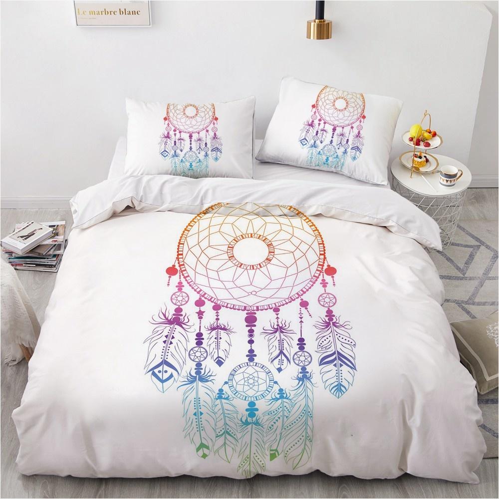 

Comforter Mandala Luxury 3D Design Feather Comforter Bedding Set Single King Queen Double Single Size Home Textile Comforter (quilt)-EU Single(135*200cm)3pcs