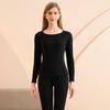 Men's and Women's Wool Silk Thermal Underwear Set – Warm, Thick, Velvet-Lined, Autumn Pants for Couples