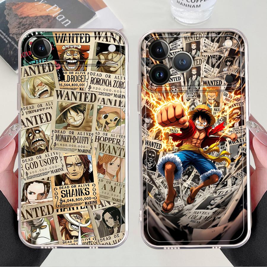 Cartoon One P-Piece Soft Phone Cover Case for iPhone 17 Pro Max 15 11 13 Pro XS Max XR 16 12 Mini 14 Plus 7 8 Air