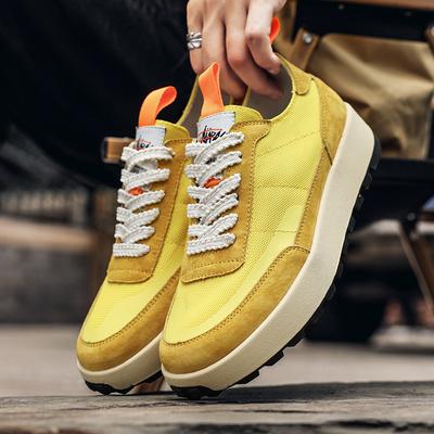 Fashion Spring Autumn Outdoors Casual Shoes Anti-Skid Men Tenis Masculino Versatile Man Leather Lace-Up Sneakers Men Skateboard Footwear