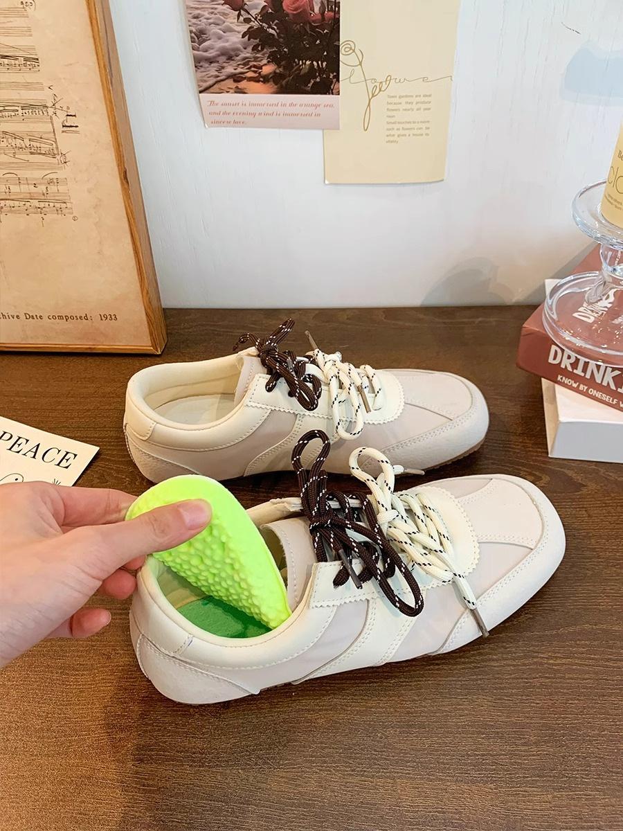 

Niche design sense Американские ретро немецкие кроссовки женские 2025 новые весенние туфли на плоской подошве кофейные повседневные кроссовки 40