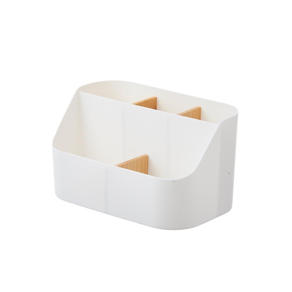 

Durable 5 Grids Desktop Storage Box Divided Multi-function Desktop Organizer Large Capacity Detachable Cosmetics Storage Rack белый