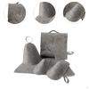 5 Piece Set of Sauna Hats And Seat Pads for Russian Bath
