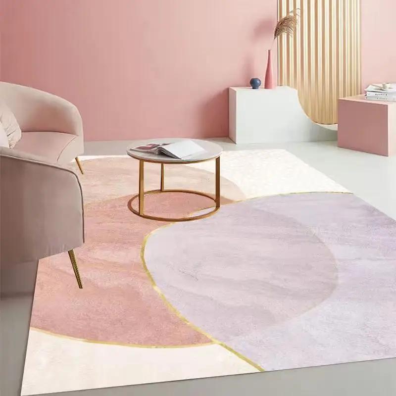 Modern Luxury Abstract Curve Rug Elegant Pattern Carpet for Living Room Soft Bedroom Cozy Nook Chic Sunroom Contemporary Decor
