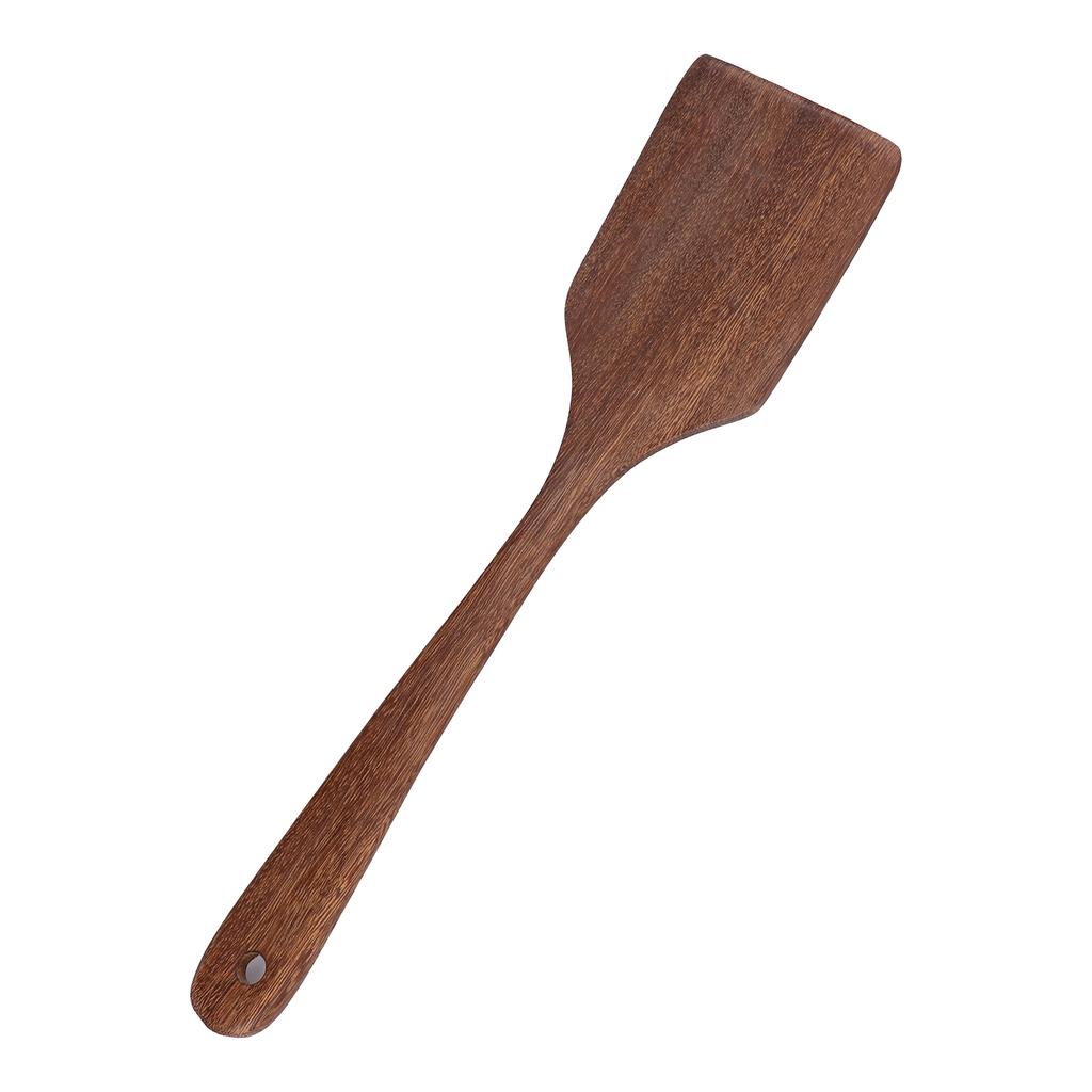 Holzlöffel, exquisite strukturierte, leichte Kochspatel mit Loch zum Aufhängen zum Kochen in der Küche