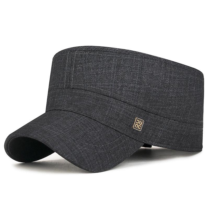 Men's Four Seasons Flat Top Hat Middle-Aged Business Sun Hat