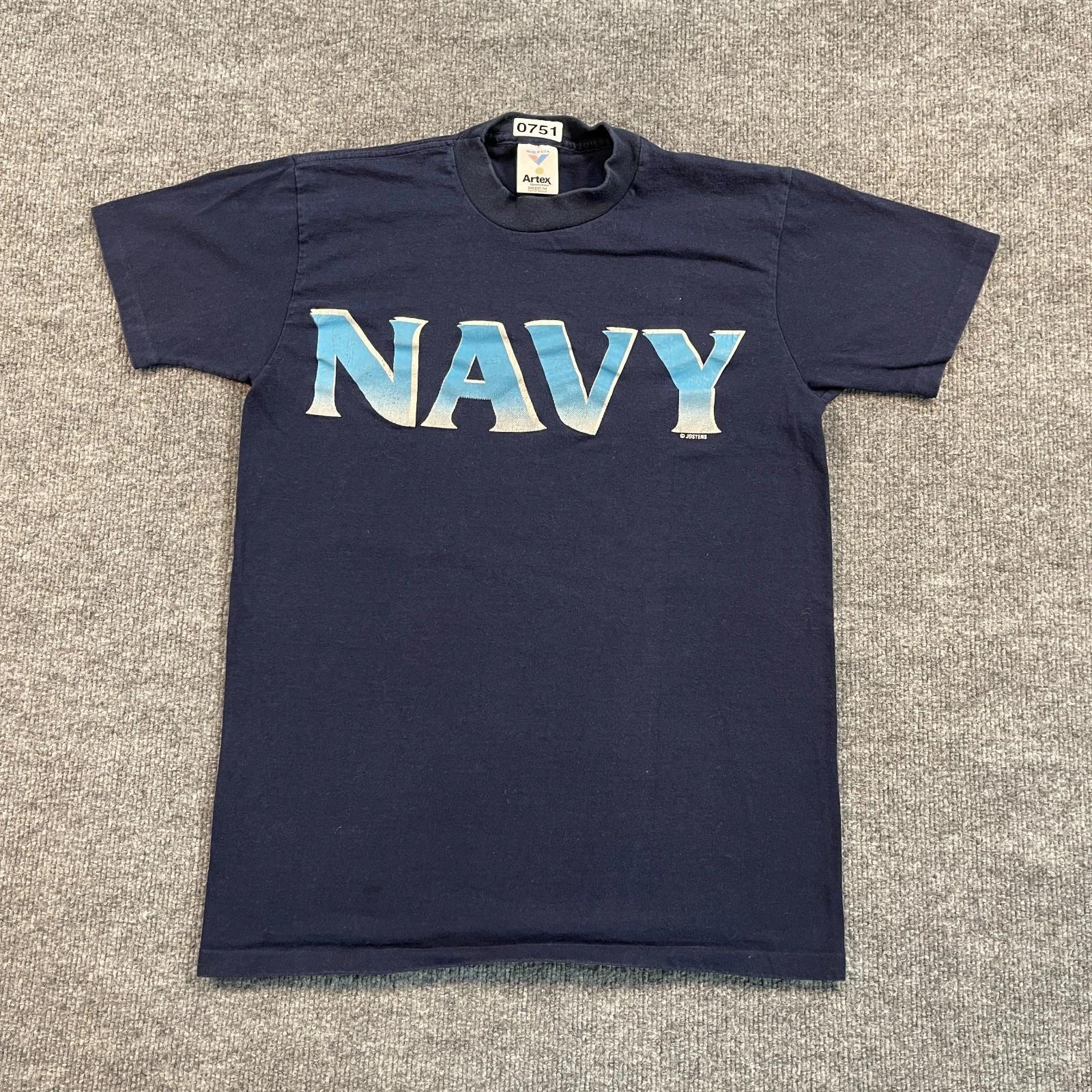 

Винтажная рубашка 90-х Artex с надписью US Navy, размер Medium, 19x27, синяя, Joysten S