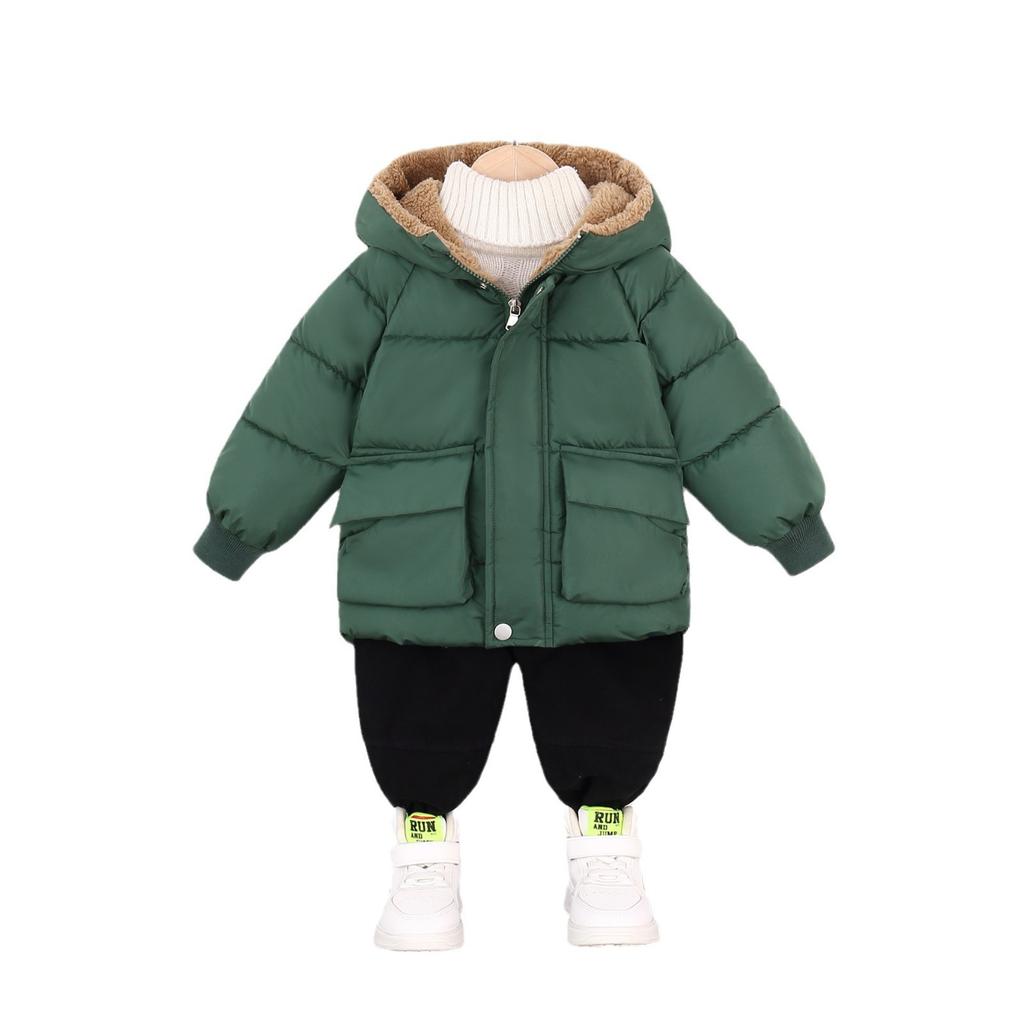 Children's Down Cotton-padded Clothes: Thick Cotton-padded Jackets for Boys In Winter and Down Jackets for Girls