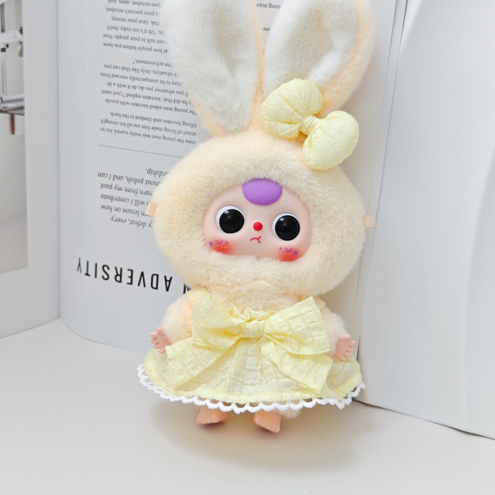 Macaron Little Rabbit Doll Clothes: Cute Pendant, Outfit for 3-Year-Old, Blind Box Edition
