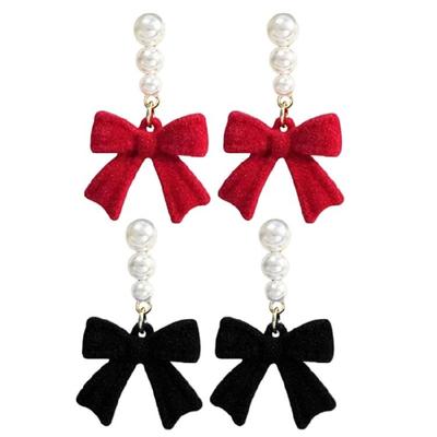 Fashionable Bowknot Earring Accessories Cute Ear Rings Studs Jewelry for Women