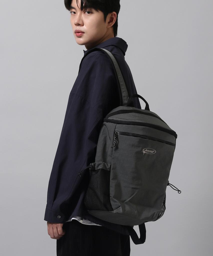 Bsmt Washed Nylon Essential Light Backpack_Grey