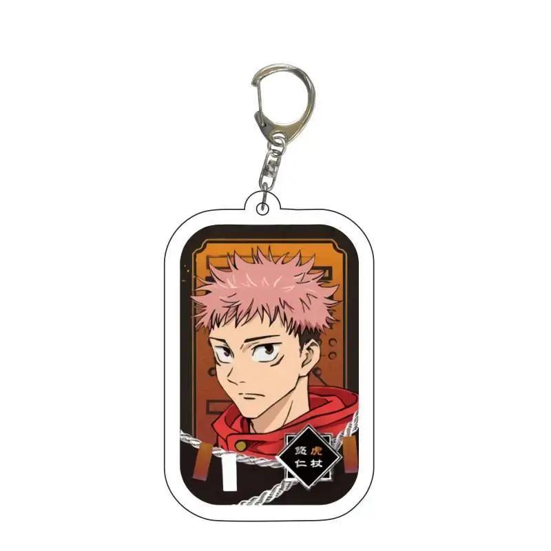 Jujutsu Kaisen Anime Schlüsselanhänger Itadori Yuji Gojo Satoru Cartoon Acryl Taschenanhänger Schlüsselanhänger Anhänger Cos Zubehör