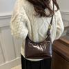 Korean Style PU Leather Shoulder Bag Solid Color Women's Handbag Boston Crossbody Bag  Daily
