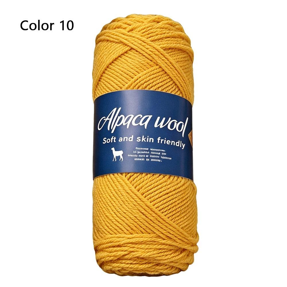 1Roll Handicraft Alpaca Wool Yarn Soft Warm Coarse Yarn DIY 100g Knitting Crocheting Yarn