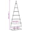 Vidaxl Metalowa Choinka Świąteczna, Do Dekoracji, Czarna, 150 Cm
