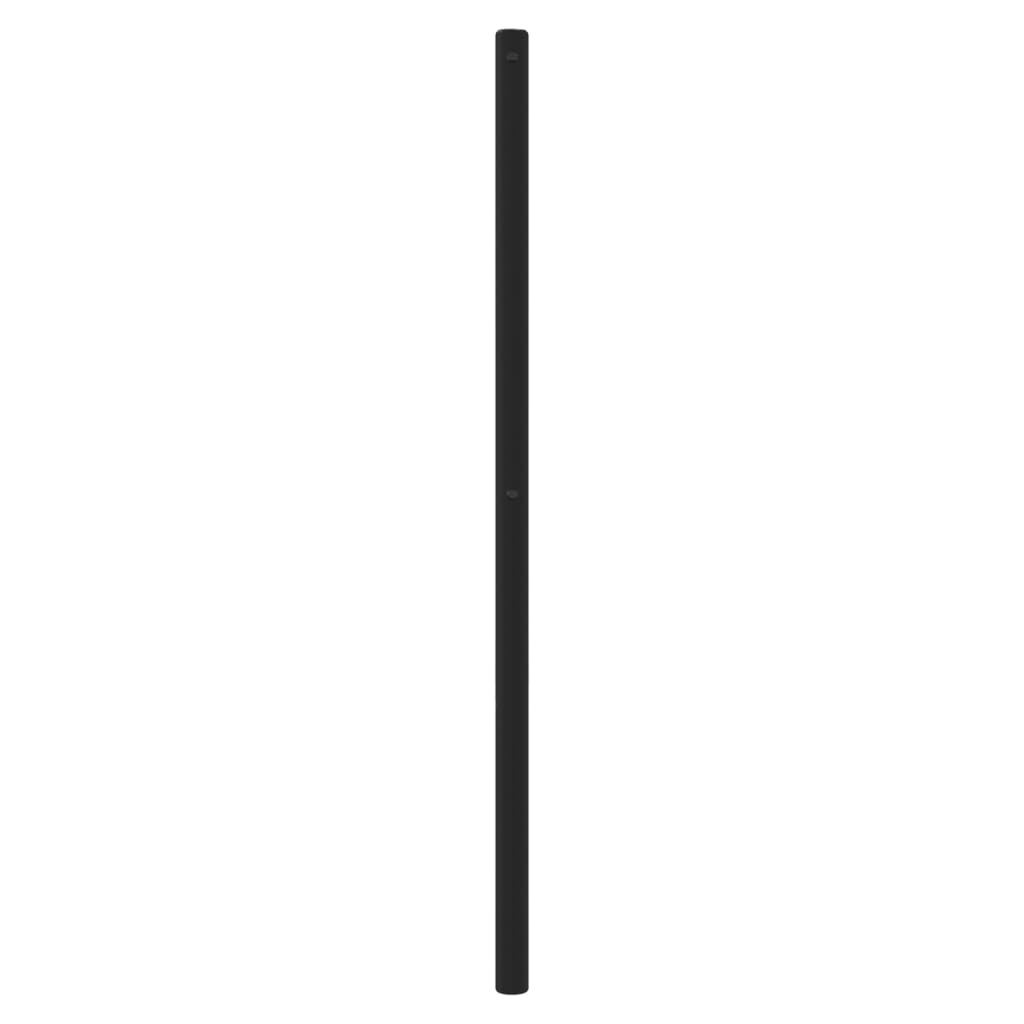 Vidaxl Metalowe Wezgłowie, Czarne, 80 Cm
