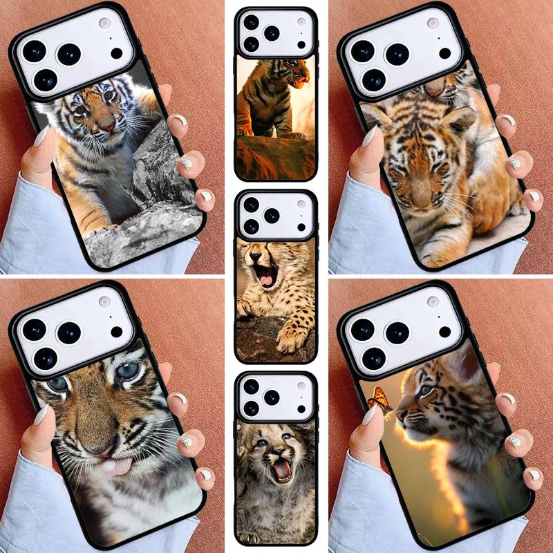 Zoo Animals 1 Tiger Cubs Phone Case for iPhone 17ProMax 12 13 14 15 16e 17 Pro Max Plus Air Cover