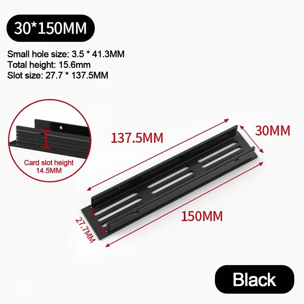 

Aluminum Alloy Cabinet Breather Hole Cover 30mm Wide Breathable Mesh Wardrobe Air Vent Decor Rectangle Ventilator Grille Cover