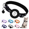 Apple Airtag Pet Collar: Anti-Lost Reflective Tracker Case with Bell for Cats.