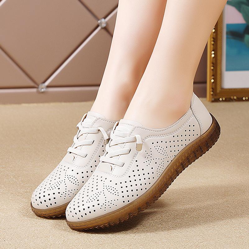 

Женские мокасины кожаные туфли для вождения удобные балетки повседневные прогулочные минималистичные туфли больших размеров летние туфли без застежек для мамы EU:42