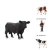 Kid's Gift Animal Model Simulation Farm Animal Figures Educational Toy Plastic Material Cow Category 14x8cm Size