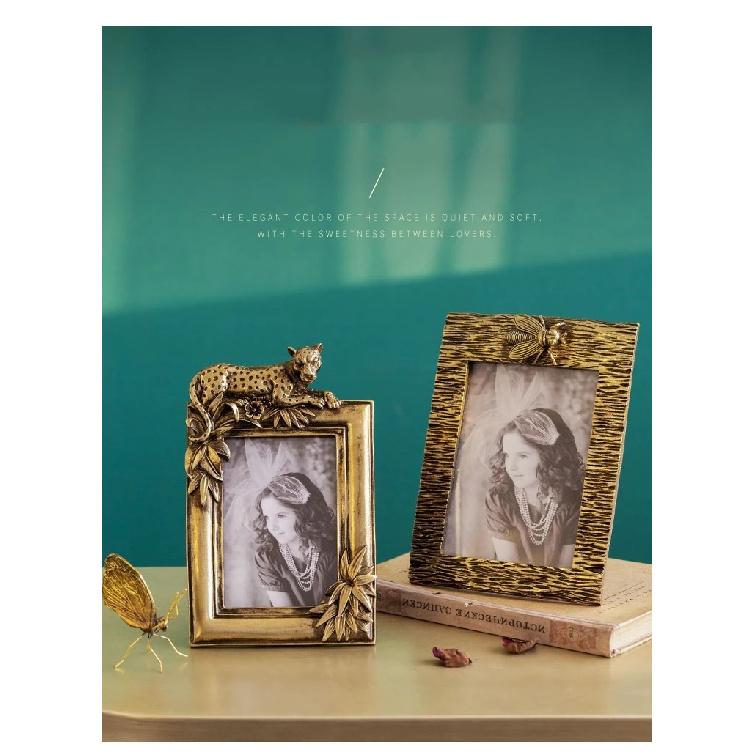 6/7 Inch Gold Plated Photo Frame High Quality Pictures Frames Figures Portrait Framed Art Modern Decor Wedding Anniversary Gifts