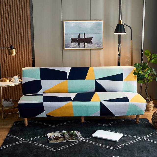 Sofa Bed Cover For Living Space Folding Sofa Covers Elastic Spandex Safe Soft Protector Slipcovers Durable Material