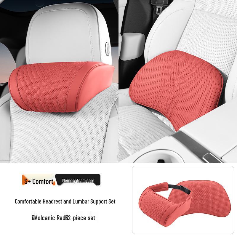 Zeekr 007/001 Car Headrest: Lumbar & Neck Support Pillow - All-Season Breathable Interior Decor