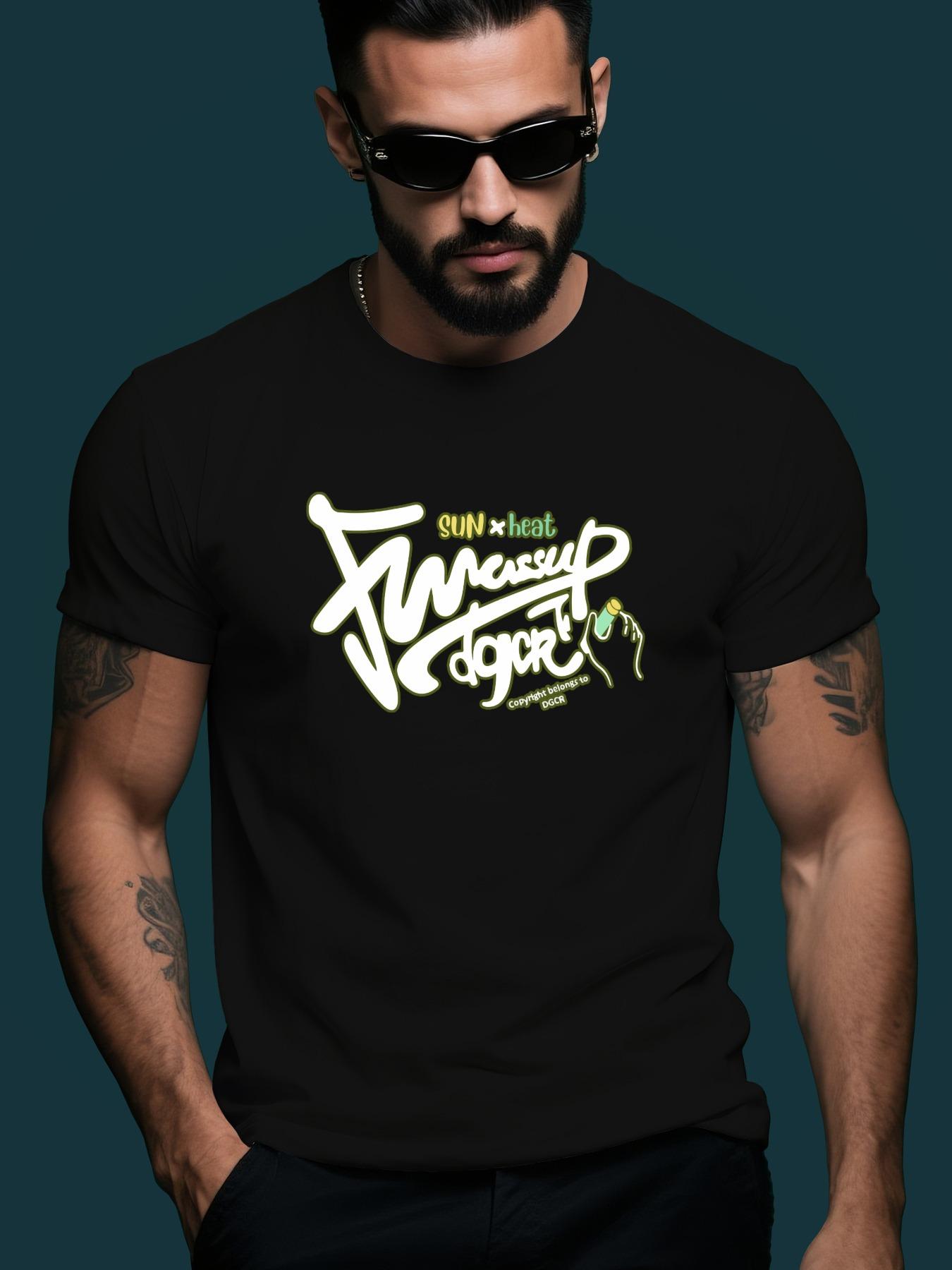 Urban Streetwear Tshirt - Lightweight Summer Tee with Rou... L