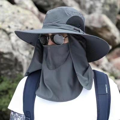 Men's New Detachable Sun Hat with Sun Protection and A Large Edge for Summer Hiking and Fishing Outdoor UV Resistant Sun Hat