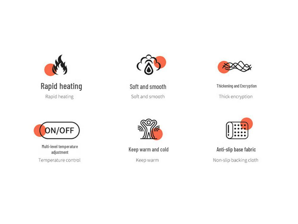 Universal Non-Slip Heated Plush Seat Cushion, 12V/24V, Quick Warmth for Winter