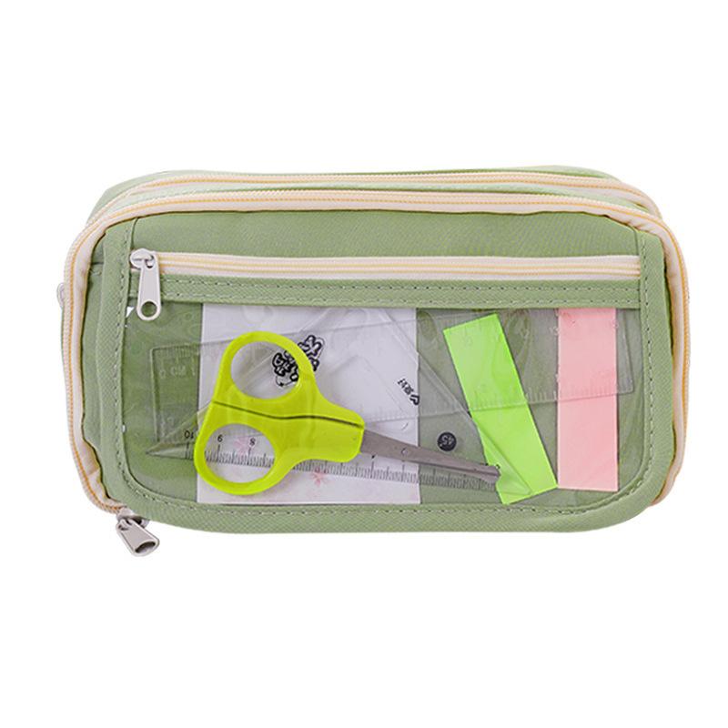 New Transparent Pencil Case, Nine-layer Panda Pencil Case, Large-capacity Stationery Case, High-value Pencil for Junior High School Students and Girls