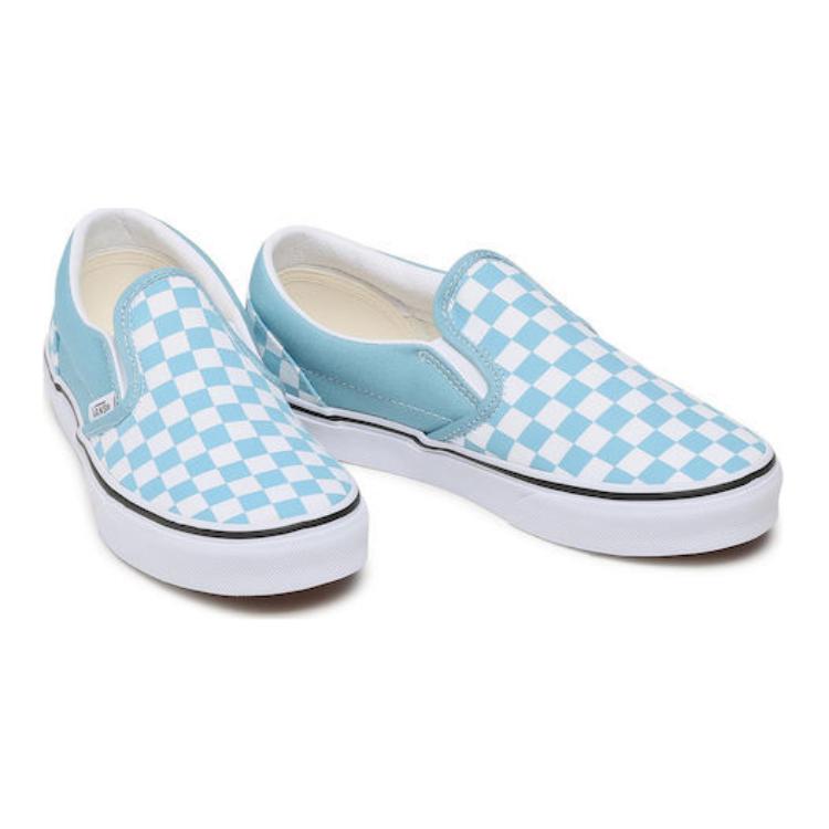 Vans Classic Slip-On Low Top Kids Skate Shoes Blue Kids Sneaker VN0A4UH830Y