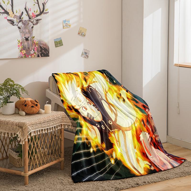 Animation Hokage Serie Flanelldecke 3D-Druck Sofadecke Verdickte Decke